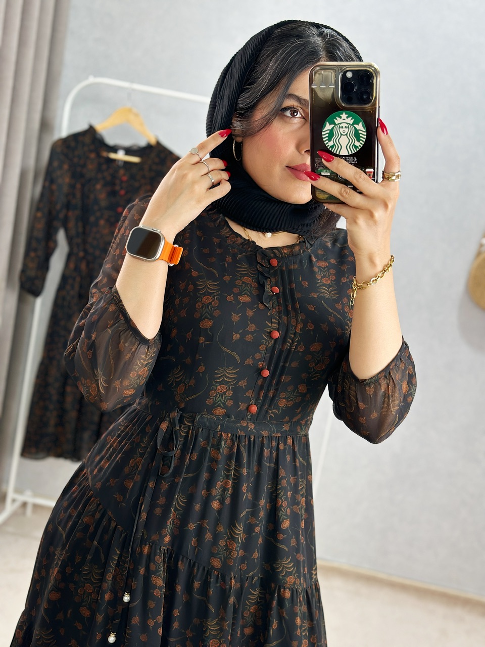 پیراهن حریر میلا