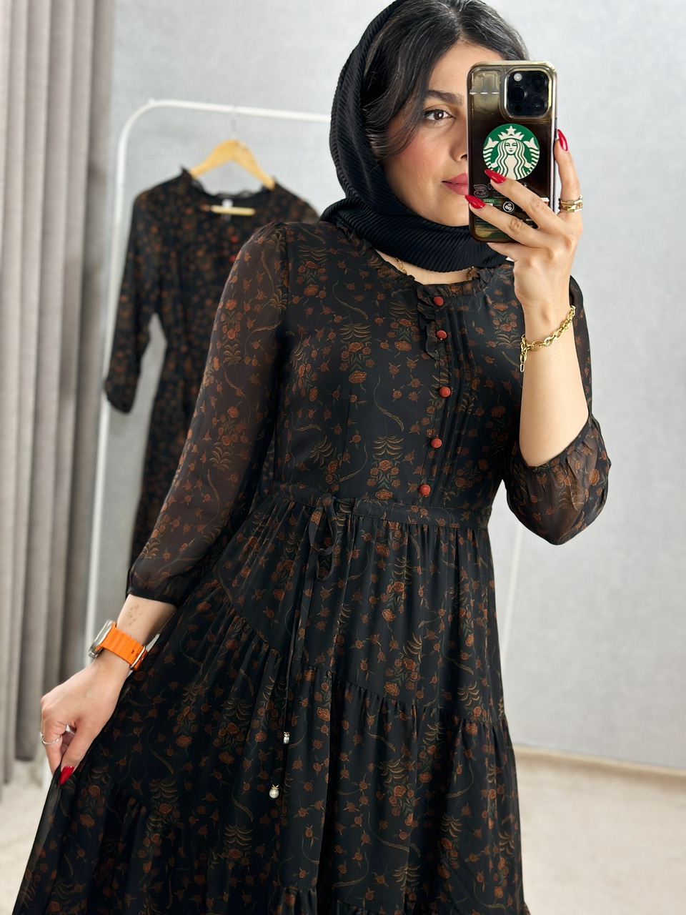 پیراهن حریر میلا