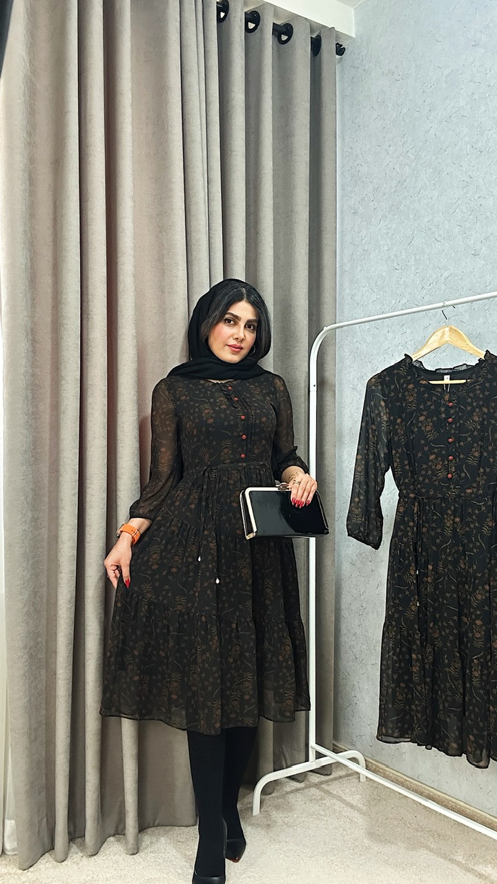 پیراهن حریر میلا