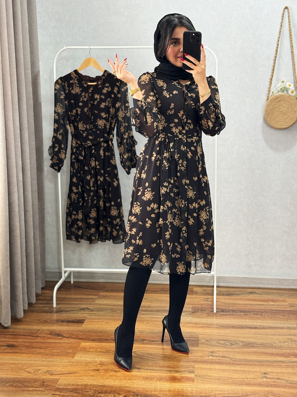 پیراهن حریر وینا