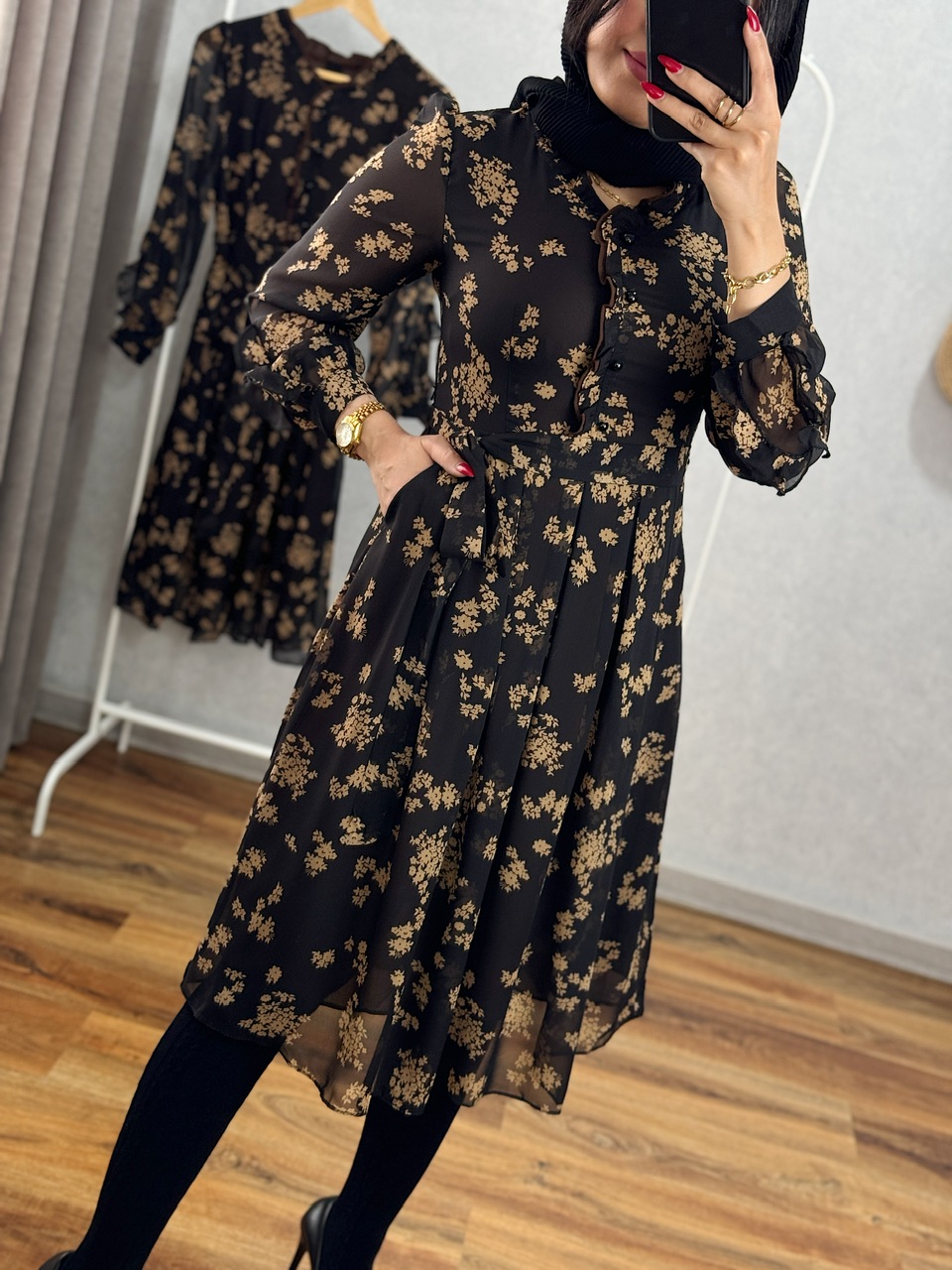 پیراهن حریر وینا