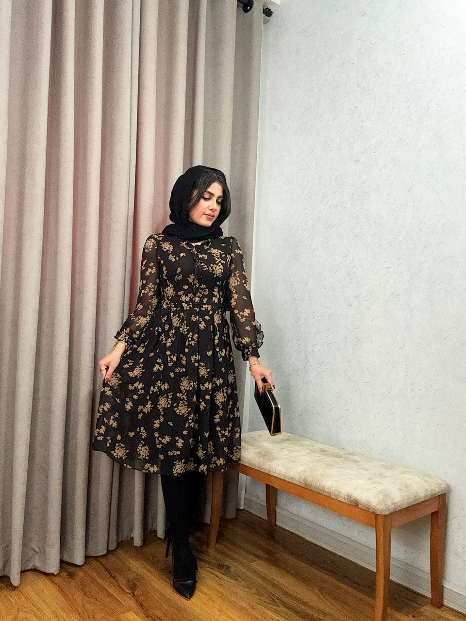 پیراهن حریر وینا