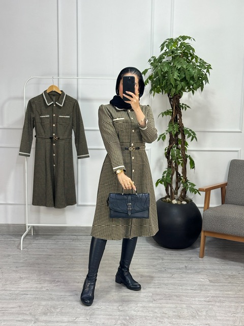 پیراهن مانتویی امیلیا