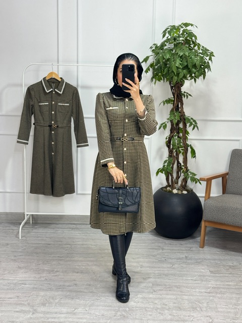 پیراهن مانتویی امیلیا