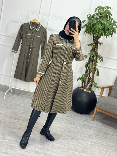 پیراهن مانتویی امیلیا