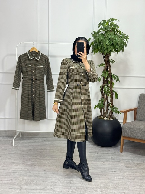 پیراهن مانتویی امیلیا