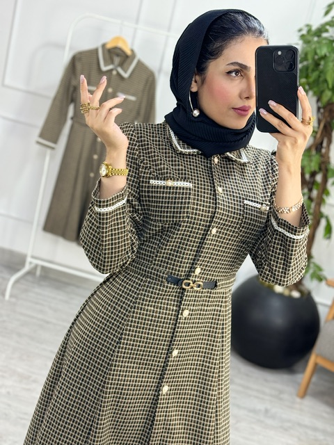 پیراهن مانتویی امیلیا