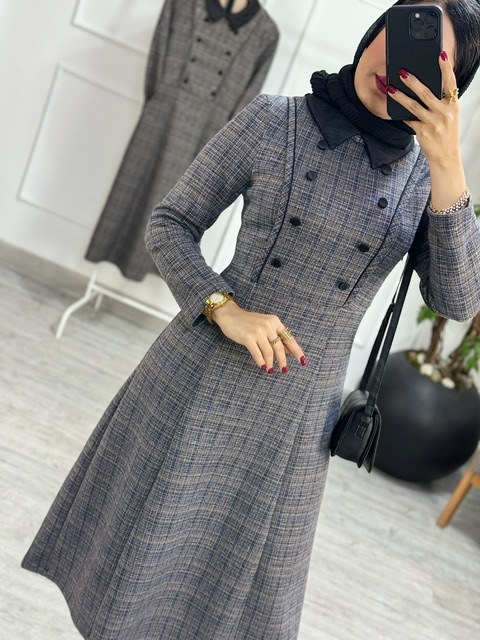 پیراهن مانتویی مارین