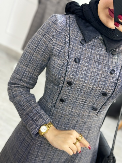 پیراهن مانتویی مارین