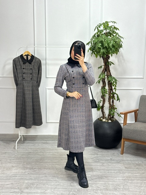 پیراهن مانتویی مارین