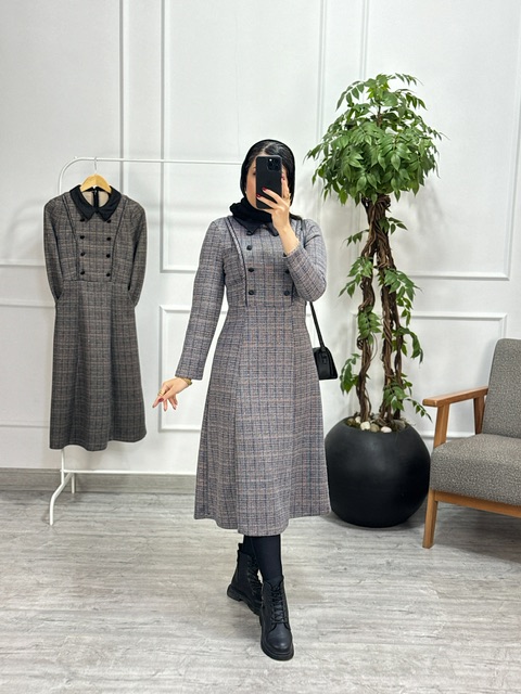 پیراهن مانتویی مارین