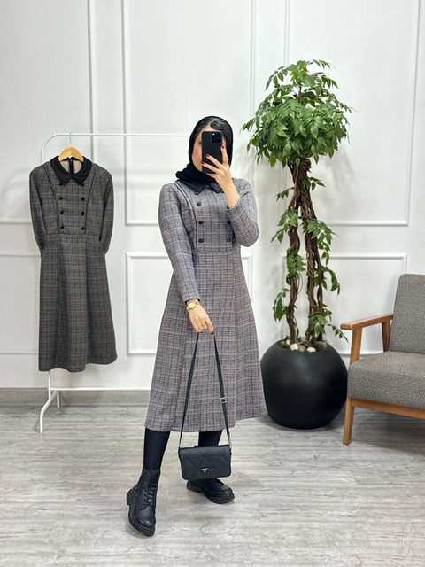 پیراهن مانتویی مارین