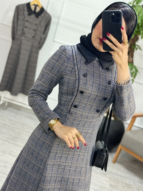 پیراهن مانتویی مارین