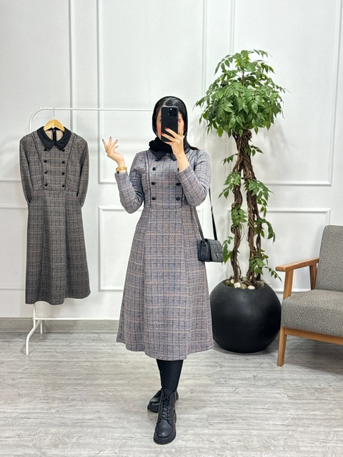 پیراهن مانتویی مارین