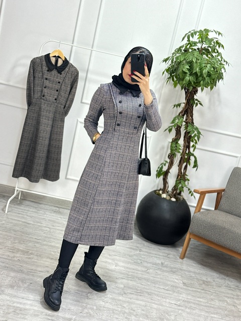 پیراهن مانتویی مارین