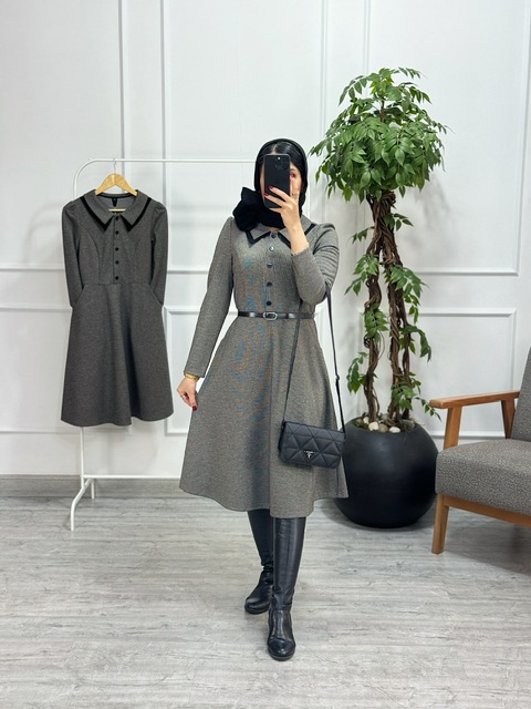 پیراهن مانتویی ویکتور