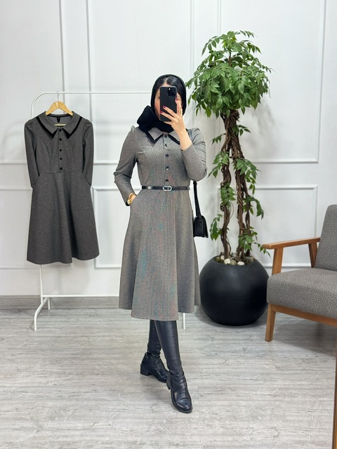 پیراهن مانتویی ویکتور