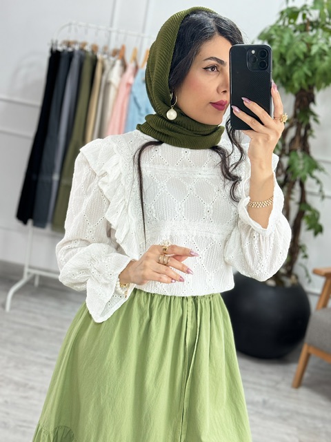 شومیز خامه دوزی عروسک