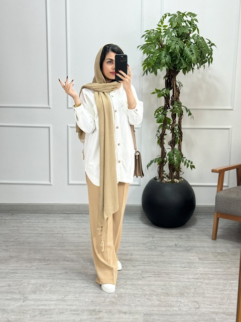 مانتو تارا سفید