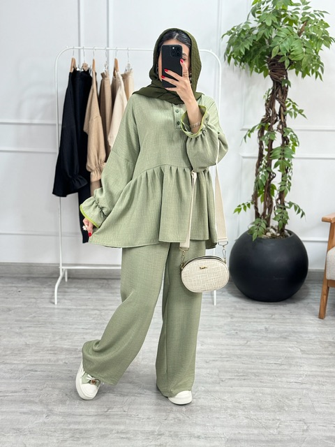 شومیز شلوار چین دار